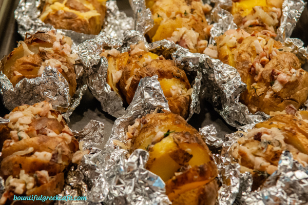 Variations on Baked Potatoes in Foil